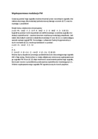 Wąskopasmowa modulacja FM - wykład