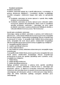 Przedmiot zamówienia - wykład