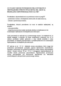 Mienie powierzone pracownikowi