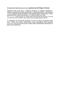Deregulacja- wykład z prawa pracy