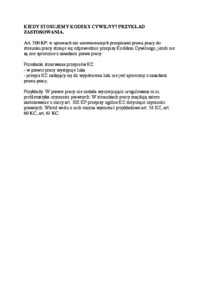 Zastosowanie kodeksu cywilnego