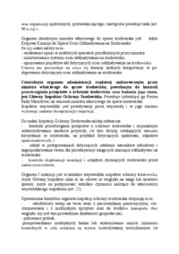 Niektóre organy administracji rządowej w zakresie ochrony środowiska