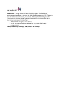 Wykład z prawoznastwa - nieważność