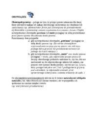 Wykład z prawoznastwa - obowiązek