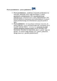 Prawo przedmiotowe -wykład