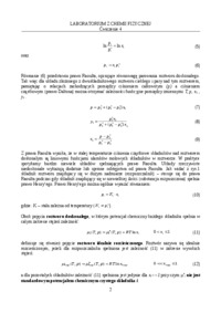 Chemia fizyczna - destylacja - ćwiczenia