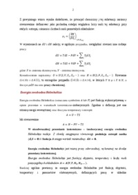 Potencjały termodynamiczne - omówienie