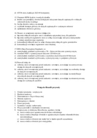 Technologie informacyjne - egzamin