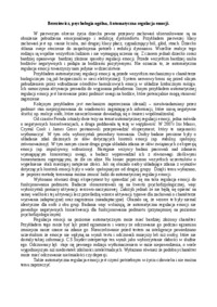 Automatyczna regulacja emocji - omówienie (sem. I)