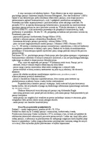 Pamięć jako system przetwarzania informacji - omówienie (sem. I)