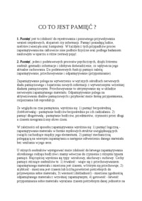 Pamięć - prezentacja (sem. I)