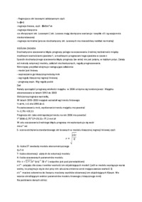 Prognozowanie i symulacje - notatki z wykładów