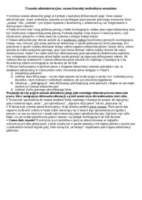 Uznanie administracyjne - omówienie (II sem)