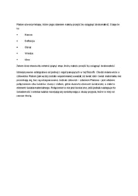 Filozofia bytu Platona-opracowanie, I sem.