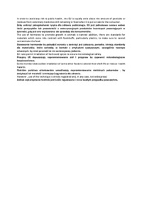 tekst fachowy towaroznawstwo- FOOD AND FEED STANDARTS (sem IV)