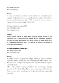 Sprawozdanie finansowe 'SMAK GÓRNO'- rentowność