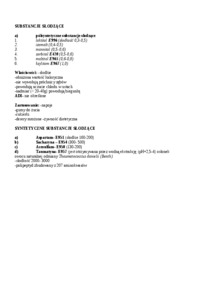 Substancje słodzące , sem IV