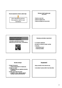 Działania społeczne i interakcje - omówienie  (sem I)
