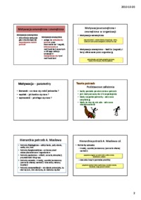 Podstawy Psychologii i Socjologii - motywacja - omówienie  (sem1)