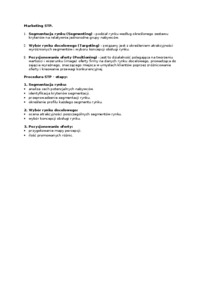 Wykład o marketingu, sem IV