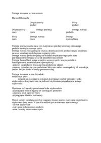 Wykład - strategie stosowane w czasie wzrostu, sem IV