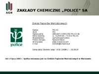 Zakład Chemiczny Police