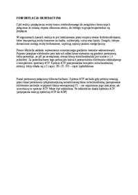 Wykład - fosforylacja oksydacyjna, sem III