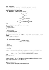 Makroekonomia  - wykład 3, 2 semestr