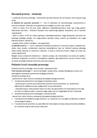 Stosunek prawny – elementy: wykład 2 semestr