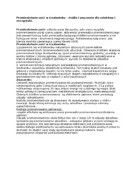 Promieniotwórczość w środowisku, sem VI