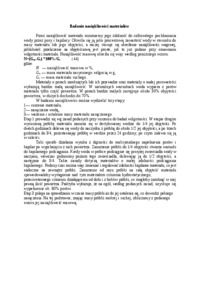 Badanie nasiąkliwości materiałów - omówienie