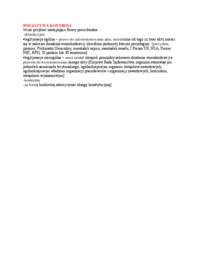 Inicjatywa kontroli - omówienie (I sem)