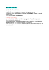 Podstawa kontroli - omówienie (I sem)