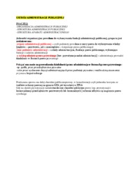 Ustrój administracji publicznej - omówienie  (I sem)