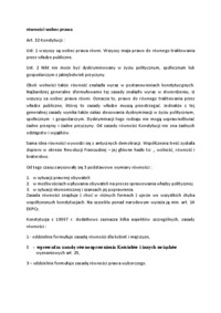 Równość wobec prawa - omówienie 