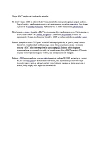 Wpływ MMT na środowisko i zdrowie - wykład, sem I