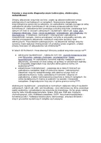 Enzymy o znaczeniu diagnostycznym - wykład