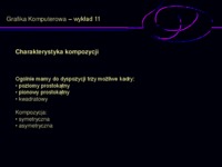 Grafika komputerowa - wykłady