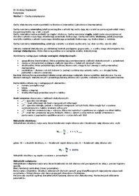 Statystyka - Cechy statystyczne