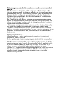 Mechanizmy powstawania odruchów  - omówienie