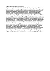 Ciałka Golgi'ego i ich funkcja, sem I-IV