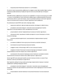 Banki spółdzielcze - wykład