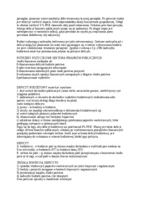 Finanse i bankowość deficyt