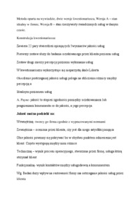 Marketing usług - wykład 11 (sem.VI)