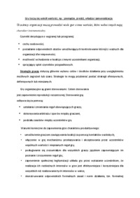 Gry w zarządzaniu, (sem I)