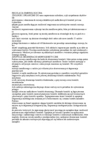 Wykład - regulacja embrologiczna