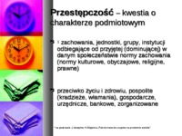 przestępczość - prezentacja