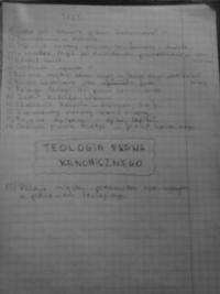 Wykład - teologia prawa kanonicznego