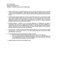 Elementy systemu kursu walutowego - wykład