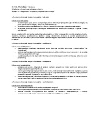 Regionalna integracja gospodarcza w Europie - wykład